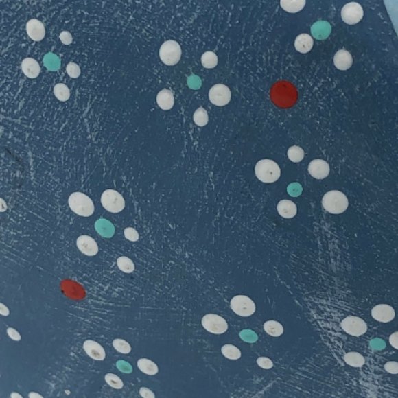 KIMPLE MOLD Chicken Hen VTG 80s OOAK Ceramic Quilted-Look Hand-Painted Hobbyist - Picture 7 of 9